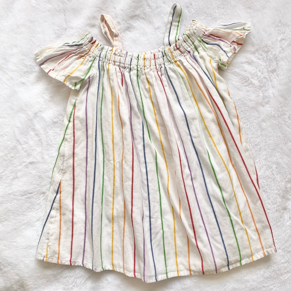 Tucker + Tate Rainbow stripe cotton dress